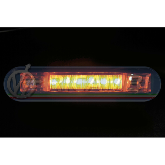 1 - LAMPADA LED A STRICIA DA 6 LED ARANCIONE 24V