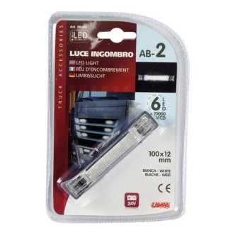 1 - LAMPADA LED A STRICIA DA 6 LED BIANCA 24V