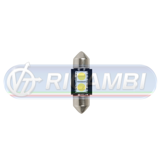 1 - LAMPADINA SILURO 24V 31mm HYPER LED COPPIA