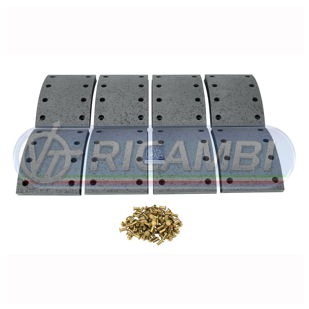 1 - FERODI GANASCE 125 MM STD VOLVO FH FM