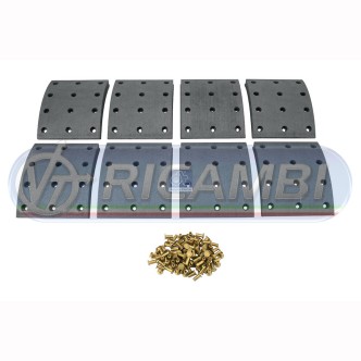 1 - FERODI GANASCE 150 MM STD VOLVO FH FM