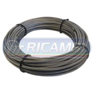 1 - FUNE ACC. ANTIGIRO 133 FILI 19X7 DIAM.6 35 MT