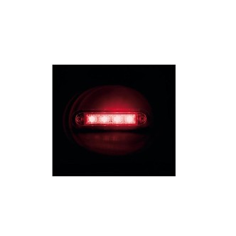 1 - LAMPADA LED A STRICIA DA 4 LED ROSSA 24V