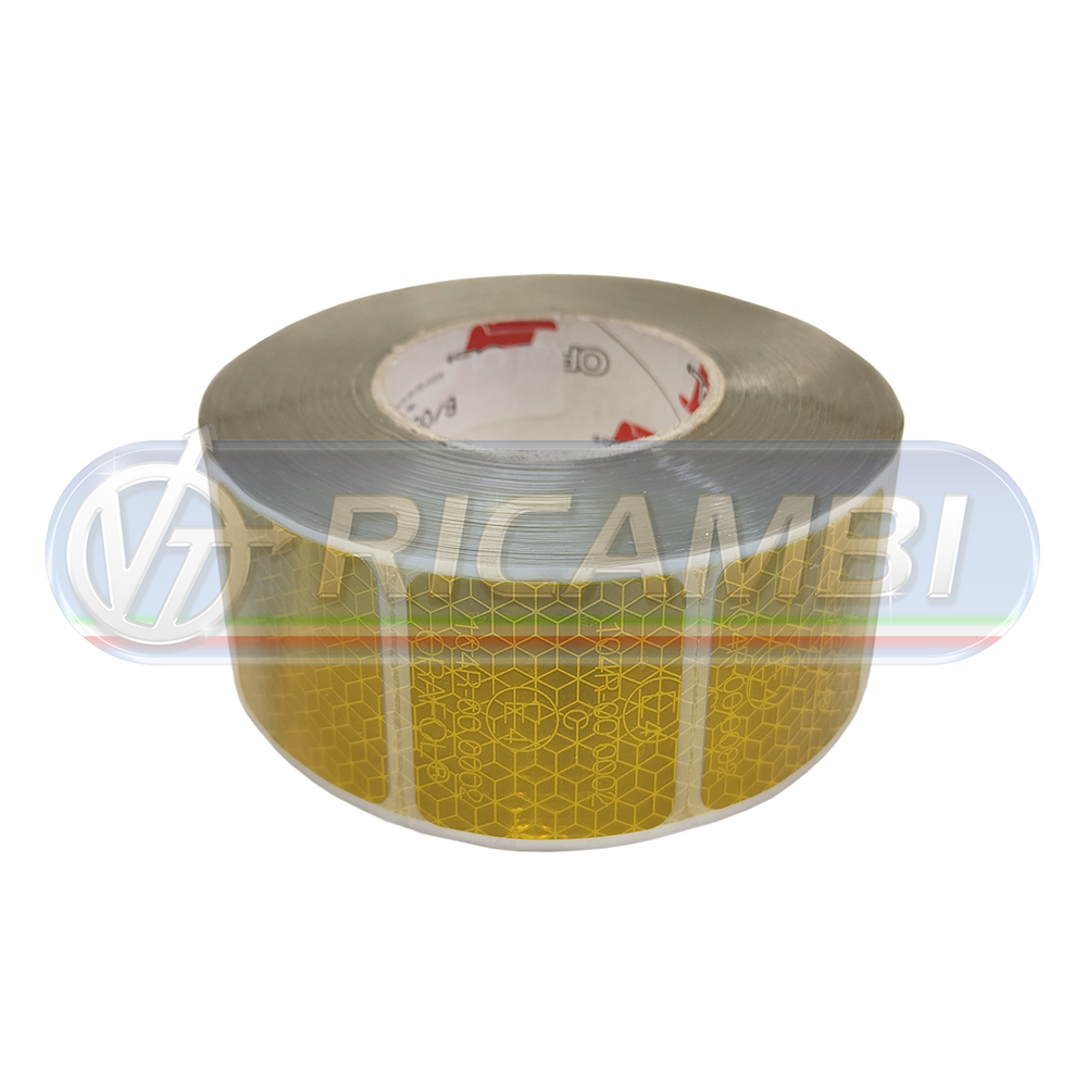 1 - NASTRO RIFLETTENTE GIALLO A SETTORI REFLEXITE AL METRO