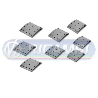 1 - FERODI GANASCE 225 MM MAG+10 VOLVO FH FM