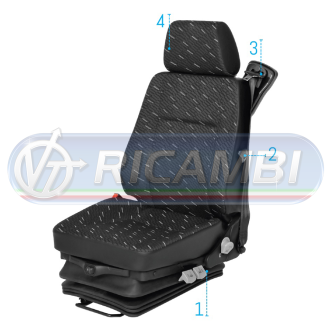 1 - SEDILE PNEUMATICO UNIVERSALE PILOT P488/A80H