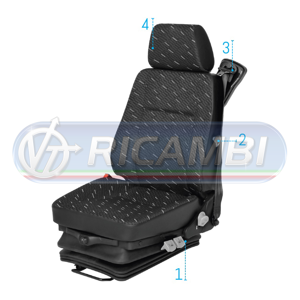 1 - SEDILE PNEUMATICO UNIVERSALE PILOT P488/A80H