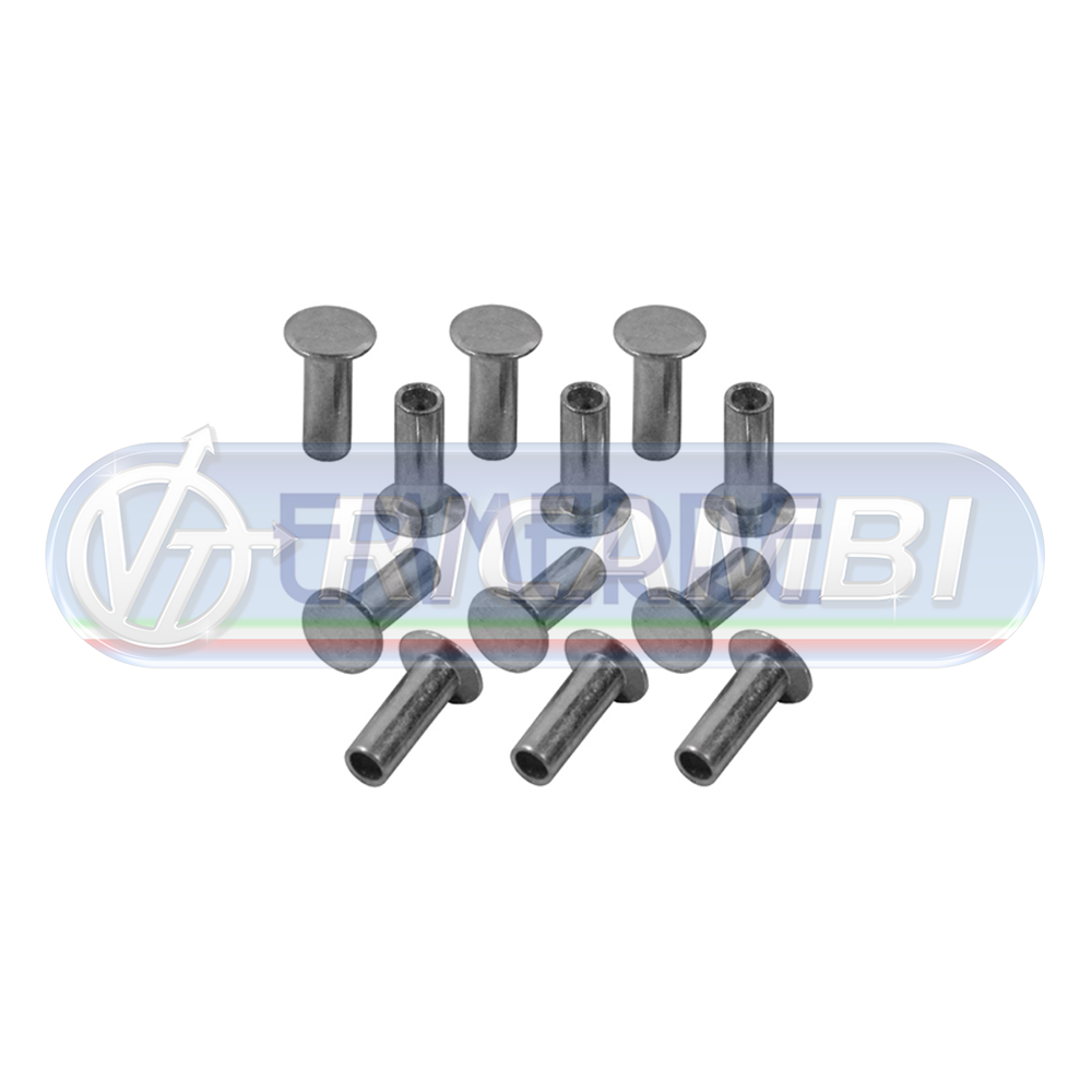 1 - RIVETTI PER FERODI 6,3X19X12 FERRO