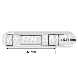 1 - KIT 10PZ FUSIBILI IN VETRO DA 1A/6,3A - TIPO LUNGO