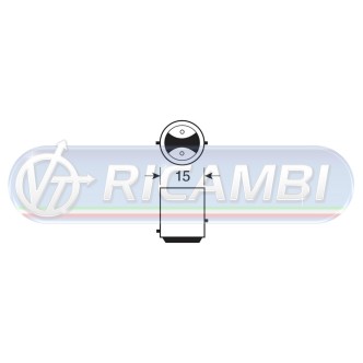 1 - LAMPADINA BAY15D 12V 21/5W