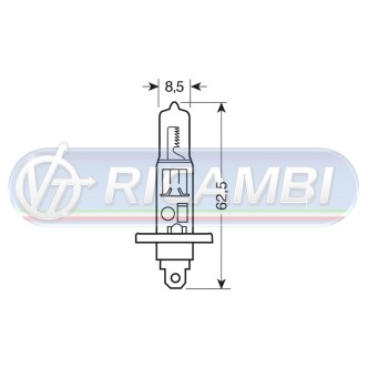 1 - LAMPADINA H1 12V 100W