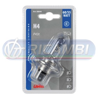 1 - LAMPADINA H4 60/55W 12V BLISTER