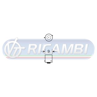 1 - LAMPADINA IN COPPIA BAX 9S 12V 6W