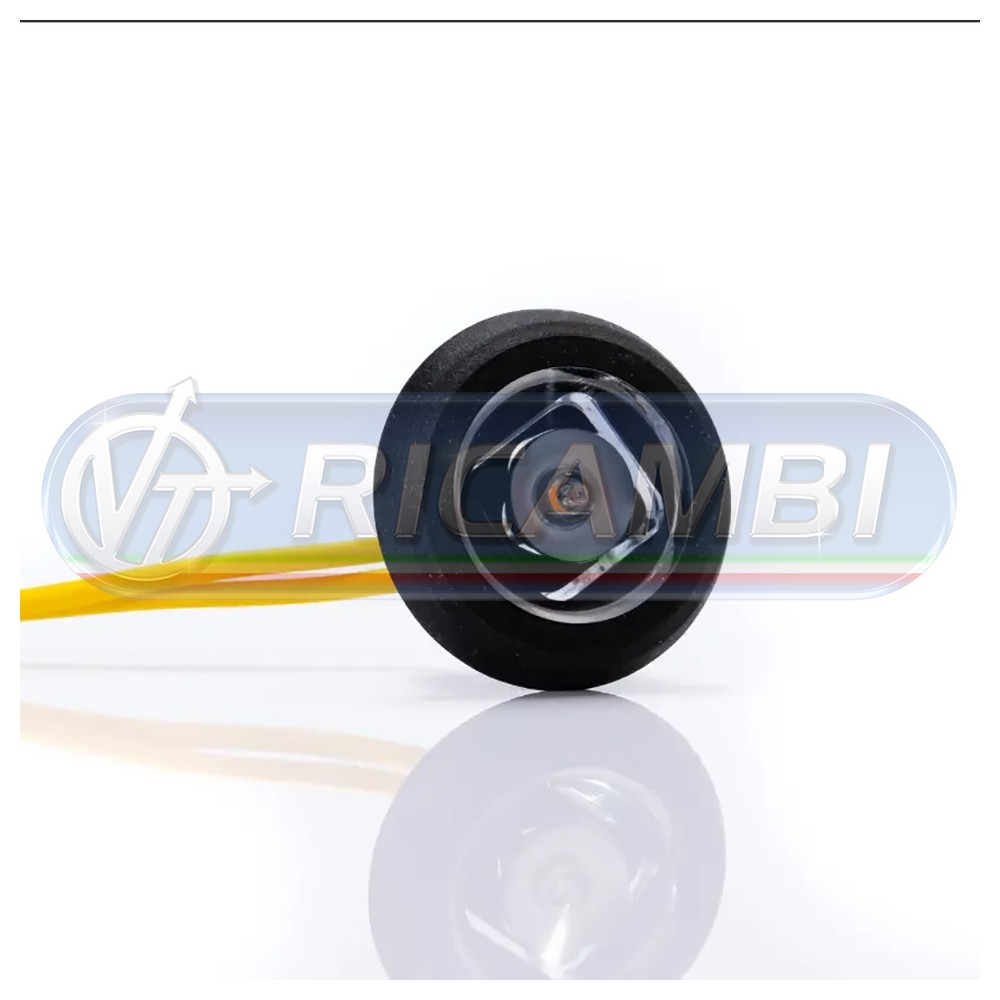 1 - FANALINO INGOMBRO A INCASSO TONDO 1 LED ARANCIO