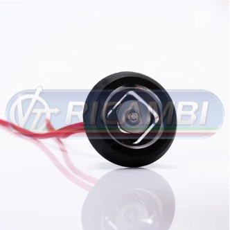 1 - FANALINO INGOMBRO A INCASSO TONDO 1 LED ROSSO