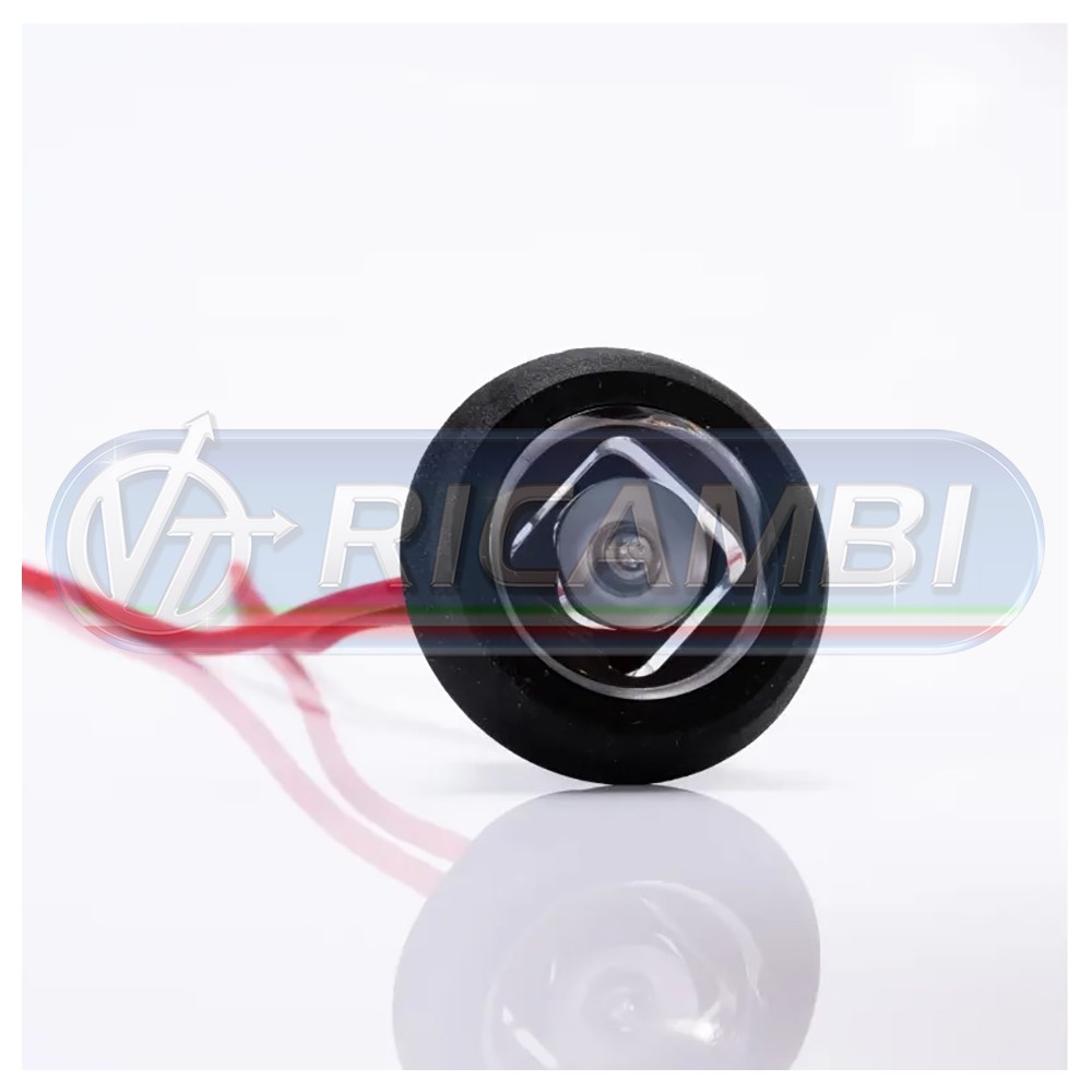 1 - FANALINO INGOMBRO A INCASSO TONDO 1 LED ROSSO