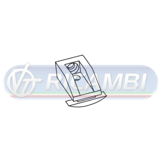 1 - SET GANCI TENDA SCORREVOLI PER BINARIO "Y" PARETE/SOFFITTO  CNF 25PZ