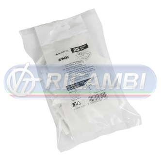 1 - SET GANCI TENDA SCORREVOLI PER BINARIO "Y" PARETE/SOFFITTO  CNF 25PZ