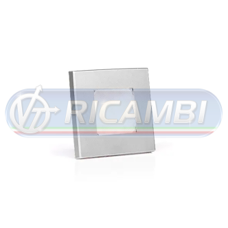 1 - PLAFONIERA A LED QUADRATA 76 MM ARGENTO INCASSO