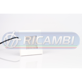 1 - PLAFONIERA A LED QUADRATA 76 MM BIANCA INCASSO