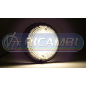 1 - PLAFONIERA A LED TONDA 143 MM NERA