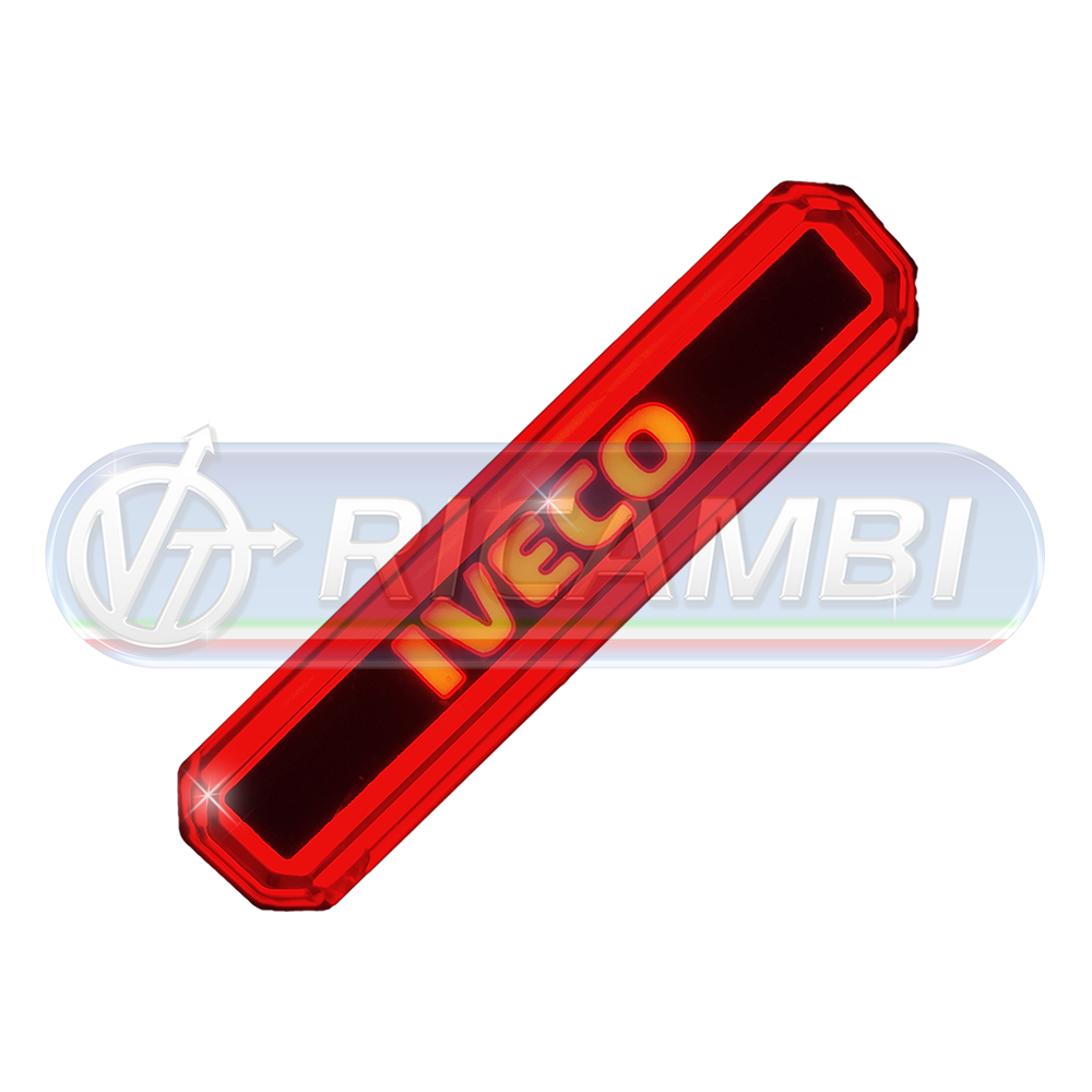 1 - FANALINO INGOMBRO LED SCRITTA IVECO ROSSO