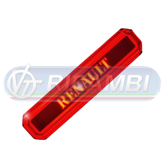 1 - FANALINO INGOMBRO LED SCRITTA RENAULT ROSSO