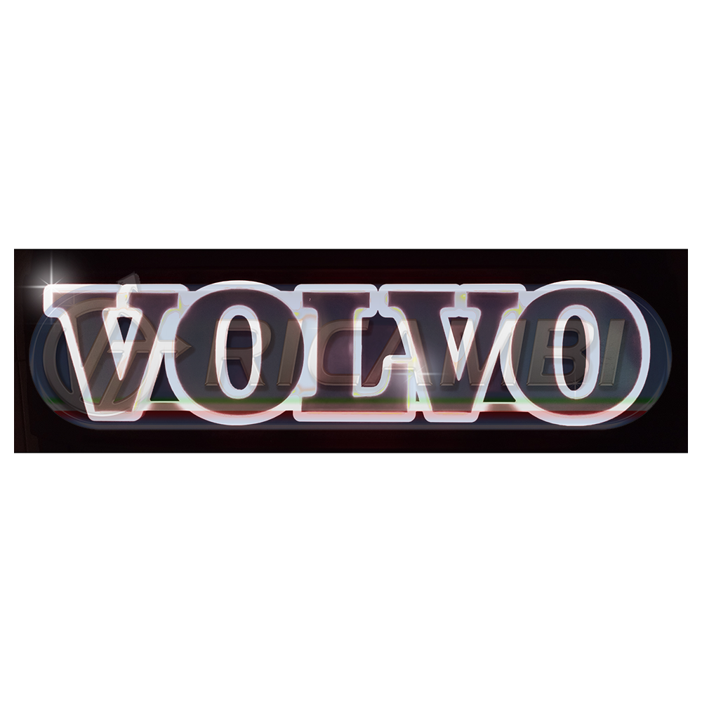 1 - INSEGNA LUMINOSA SCRITTA VOLVO BIANCO