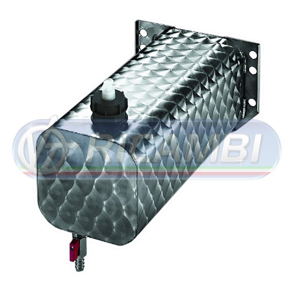 1 - TANICA INOX FIORETTATA 10 LT 17X17X40 C/DISPENSER BAWER