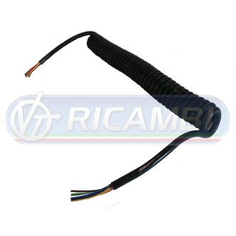1 - CAVO ELETTRICO 7 POLI A SPIRALE 3,5 MT