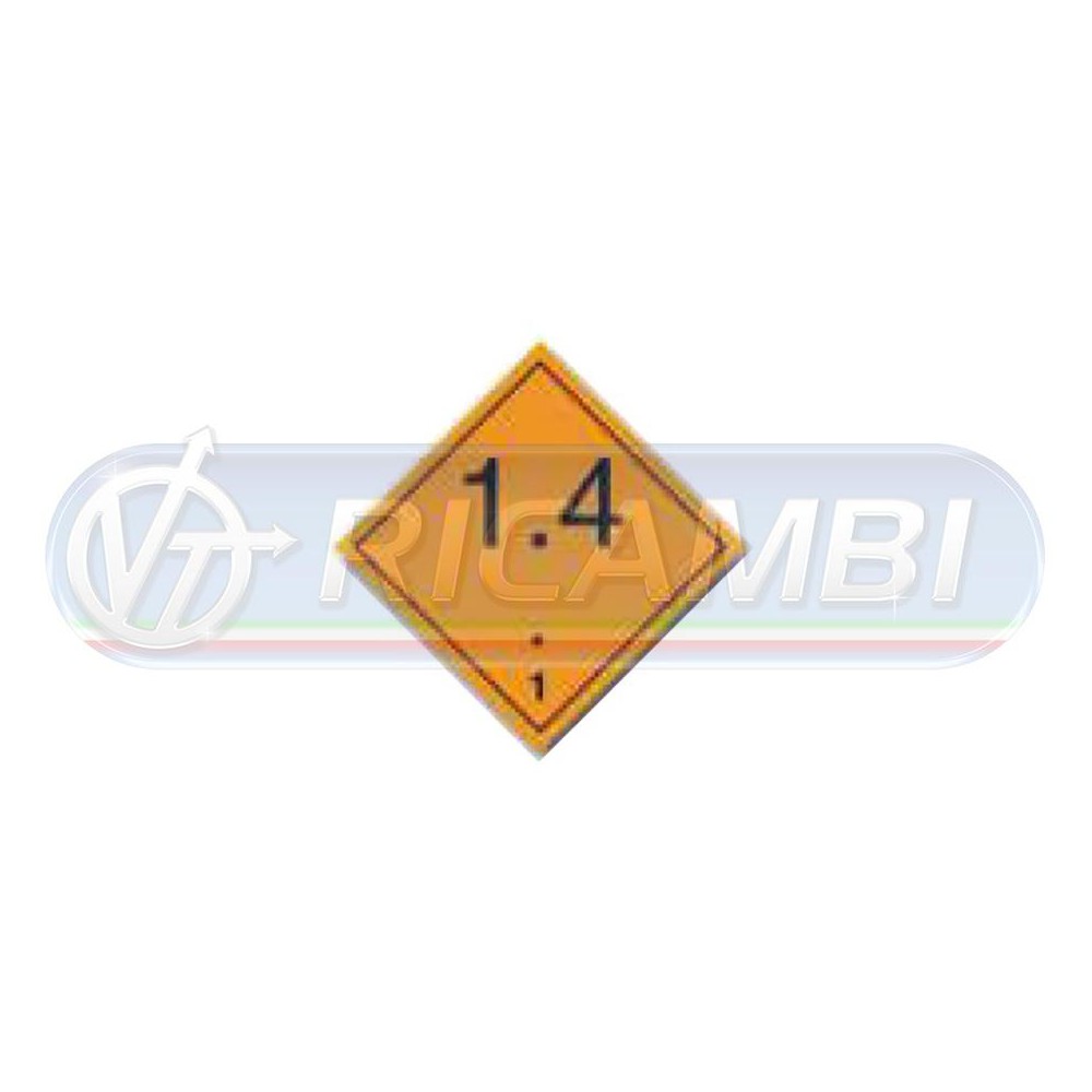 1 - ADESIVO ADR 300X300 CL1.4 SOSTANZE ESPLOSIVE