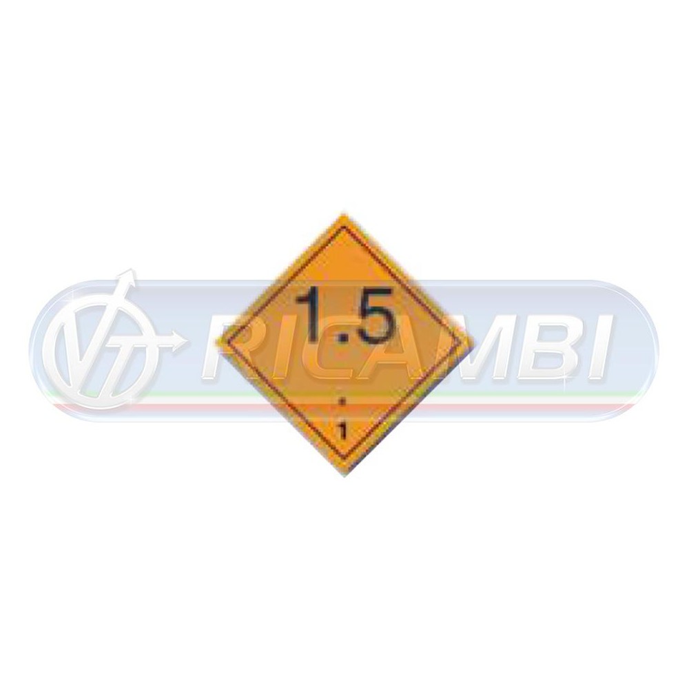 1 - ADESIVO ADR 300X300 CL1.5 SOSTANZE ESPLOSIVE