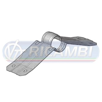1 - STAFFA FISSA SUPP. TUBO PARAFANGO D.54 ZINC.