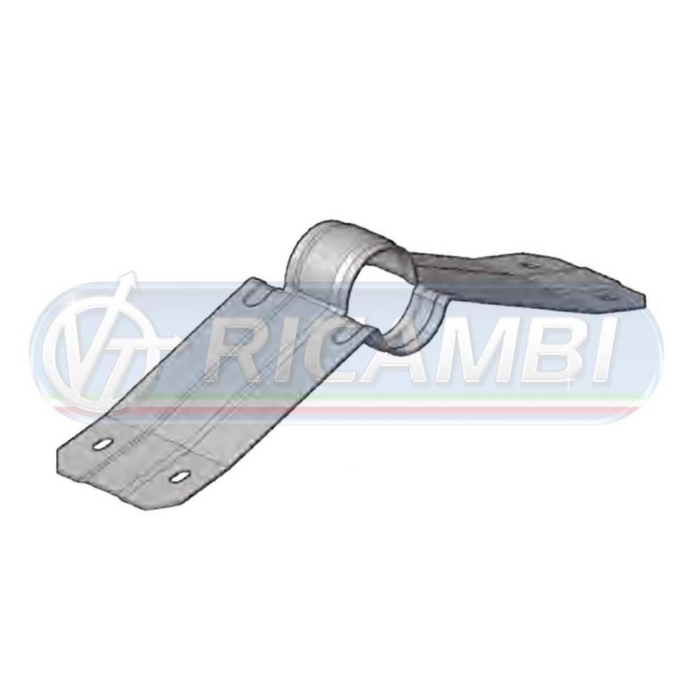 1 - STAFFA FISSA SUPP. TUBO PARAFANGO D.54 ZINC.