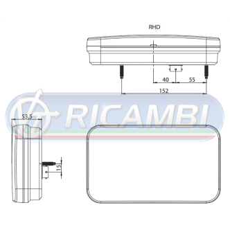 1 - FANALE POST. FULL LED CANBUS 6 FUNZIONI 12-36V DX
