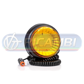 1 - LAMPADA ROTANTE LED MAGNETICA BASSA C/ACCENDISIGARI