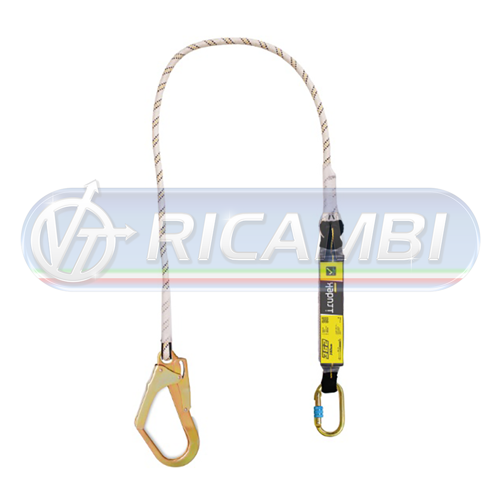 1 - CORDINO ANTICADUTA C/ASSORBITORE DI ENERGIA 1,40 MT