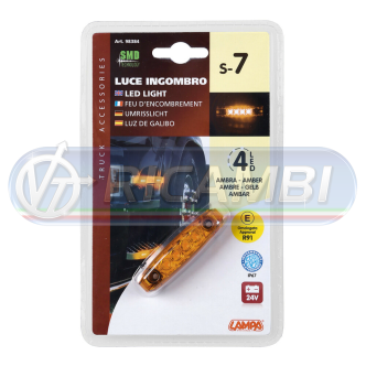 1 - FANALINO INGOMBRO 4 LED ARANCIONE