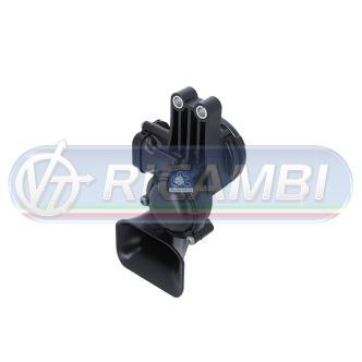 1 - AVVISATORE ACUSTICO PNEUMATICO 12V/24V CON. TONDO