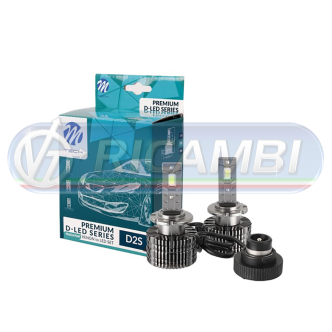 1 - KIT LED 12-24V 6000K CONVERSIONE XENON D2S