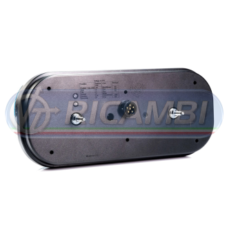 1 - FANALE POST. FULL LED 6 FUNZIONI 12-36V C/RETROMARCIA DX C/CONNETTORE C/TRIANGOLO