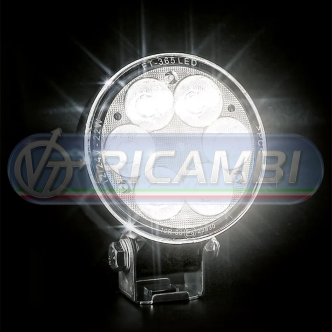 1 - FARETTO DA LAVORO ROTONDO 6 LED 22W 2500 LUMEN