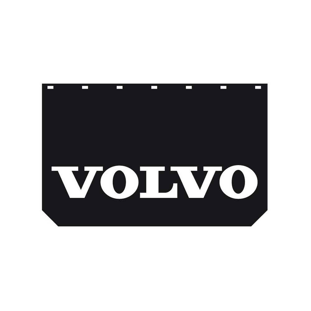 1 - PARASPRUZZI 62x40 CM NERO C/SCRITTA VOLVO