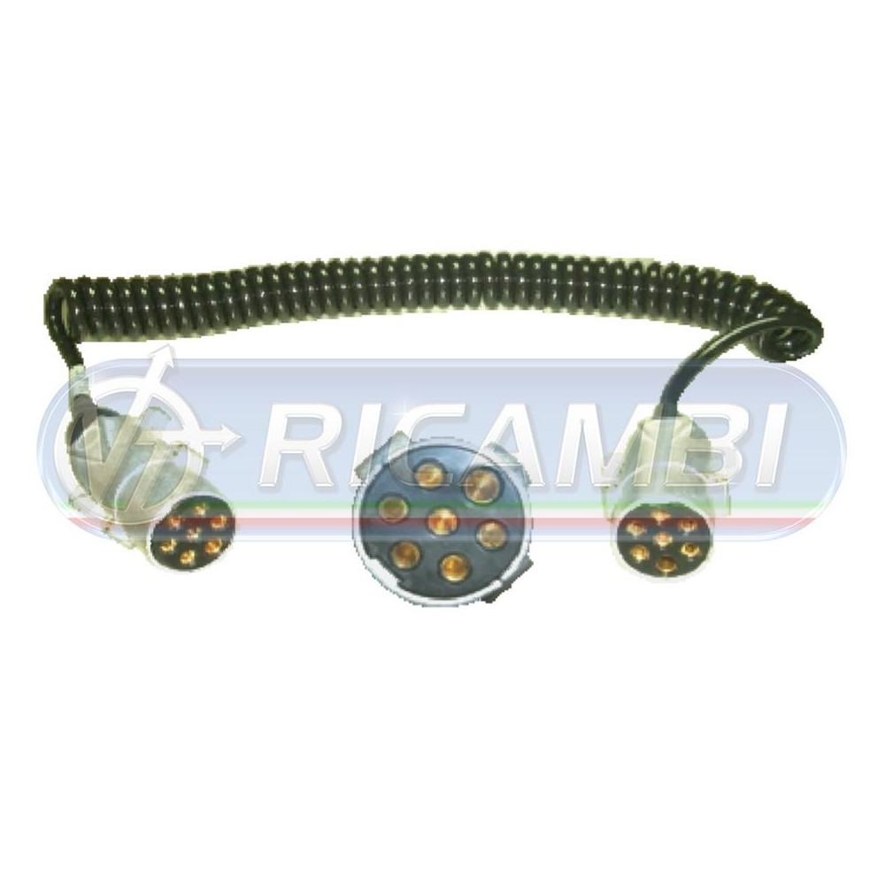 1 - SPIRALE ELETTRICA 7 POLI TIPO N (F) 3,5 MT ALLUMINIO