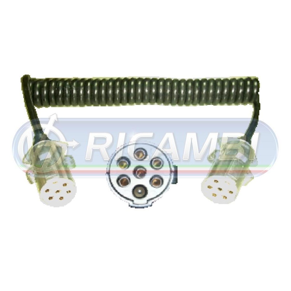 1 - SPIRALE ELETTRICA 7 POLI TIPO S (M) 3,5 MT ALLUMINIO