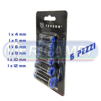 1 - KIT RACCORDI INTERMEDI RAPIDI DRITTI PLASTICA (6 PEZZI)