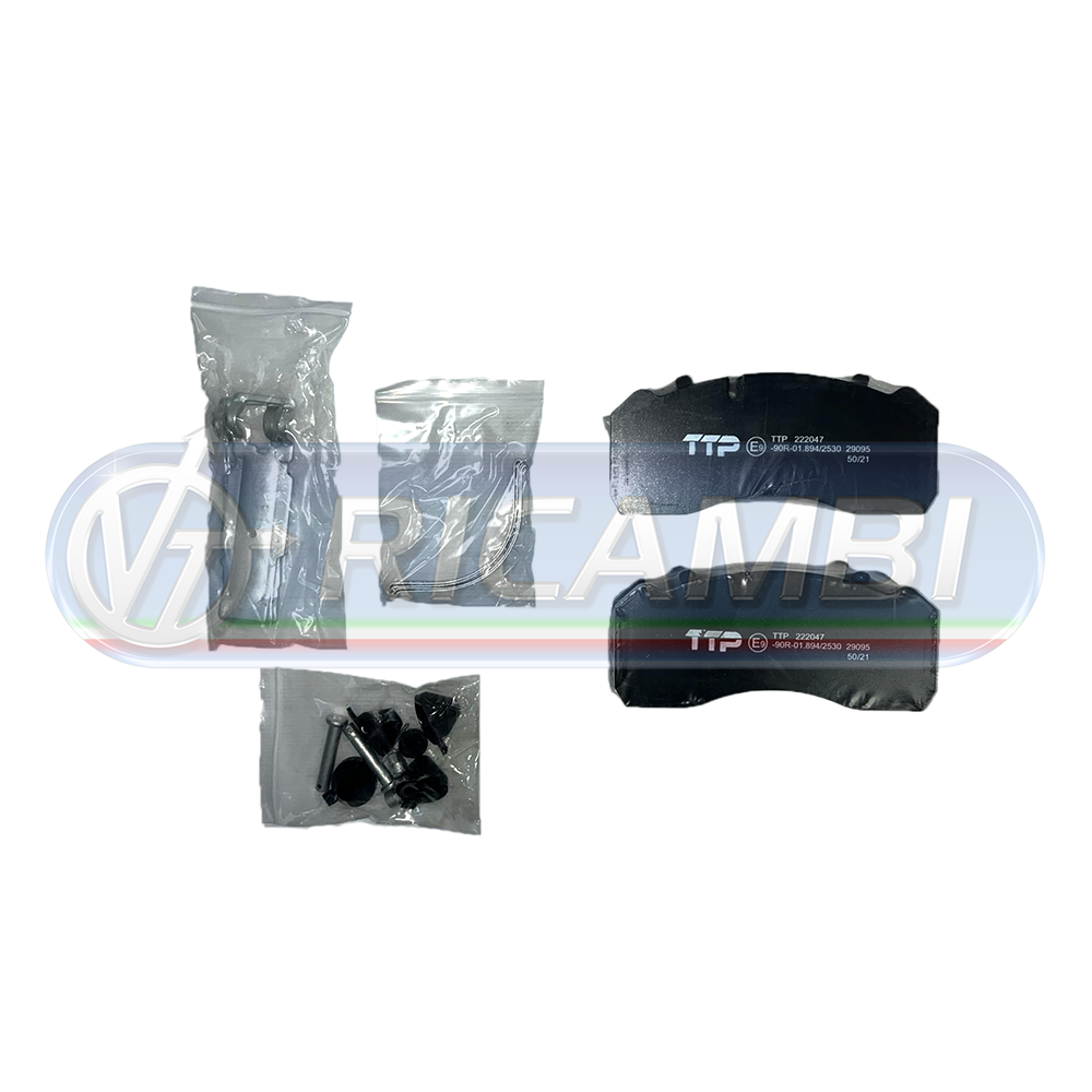 1 - PASTIGLIE FRENO RIMORC. ASSALE BPW MB MAN DISCO 370