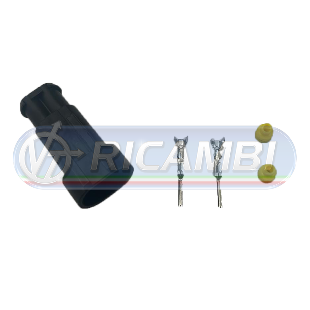 1 - CONNETTORE ELETTRICO A 2 PIN FEMMINA