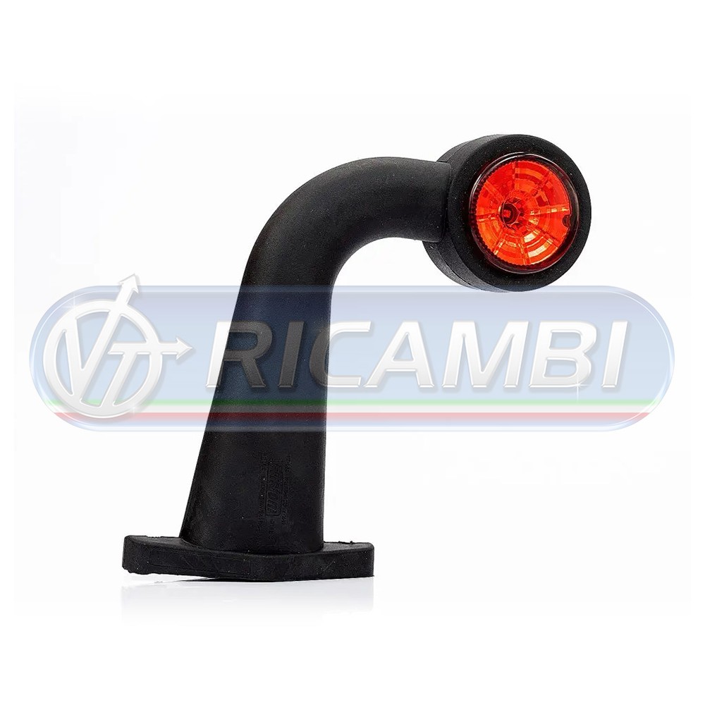 1 - FANALINO INGOMBRO POST. 2 LED 12/24V LUNGO 90° DX/SX