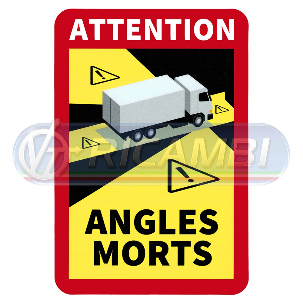 1 - ADESIVO ANGLE MORTS TRUCK FRANCESE
